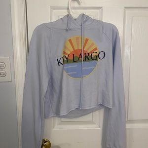 cropped key largo sweatshirt. never worn